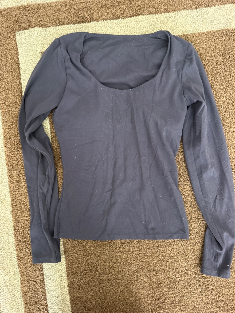 Oner active Long Sleeve Scoop Neck Top - purple
